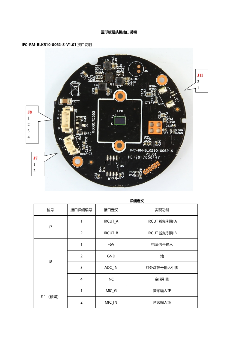 IPG-50X10PT-WRQ圆形板摇头机接口说明
