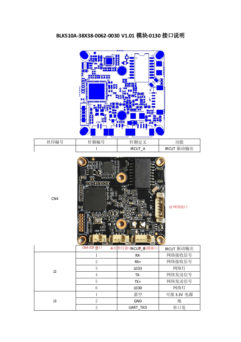 IPG-53X13PA-S-BLK510A-38X38-0062-0030-V1.01模块-0130接口说明