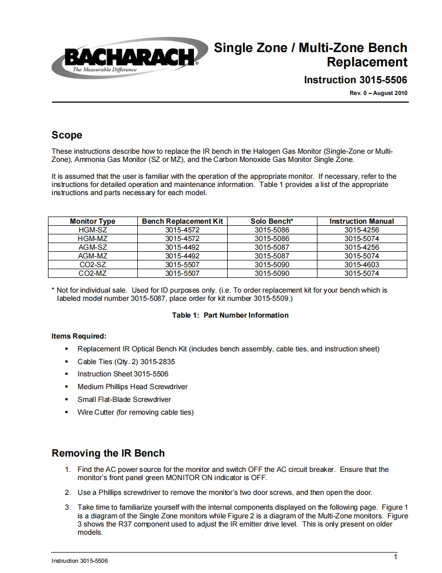 IR-Bench-Replacement_使用说明书手册uction