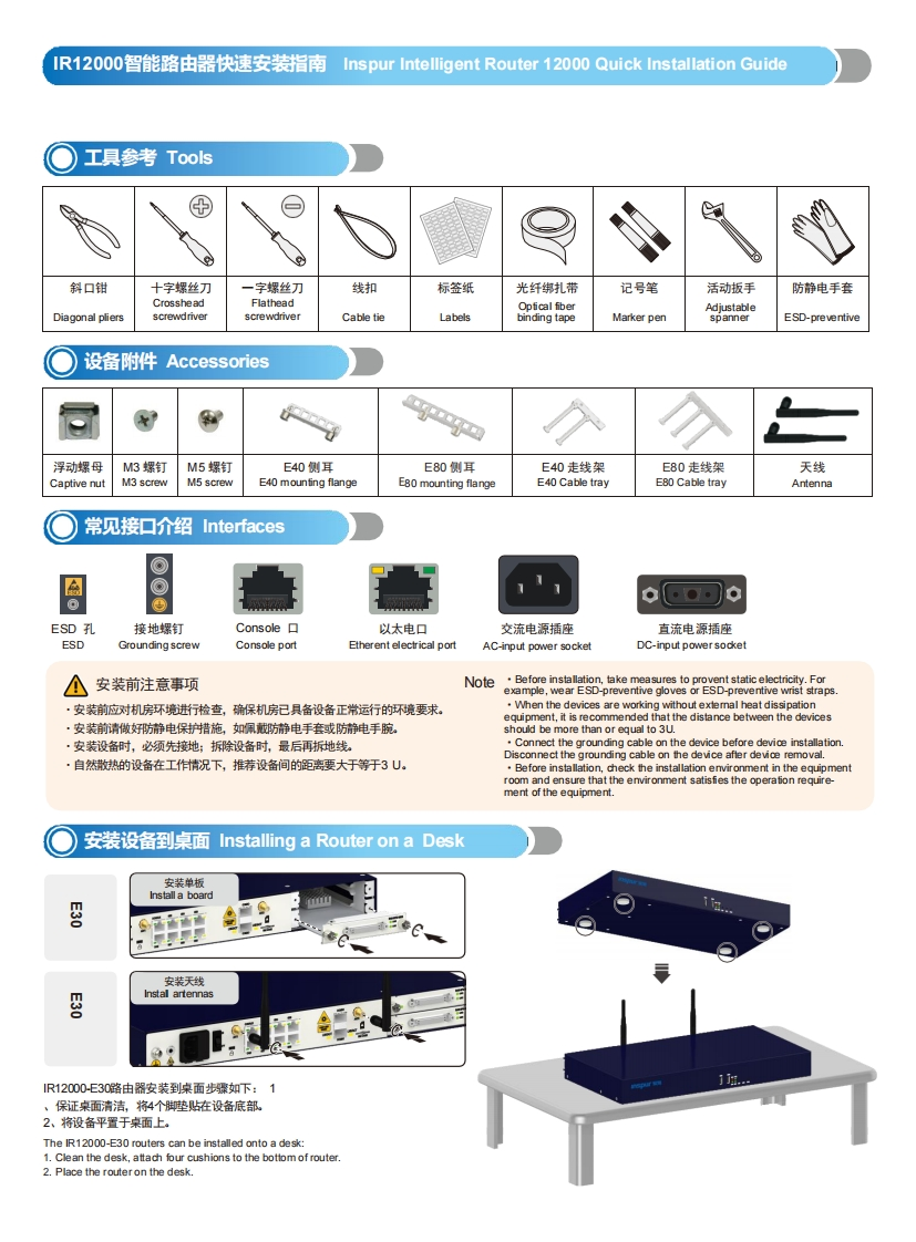 IR12000系列智能路由器快速安装指南