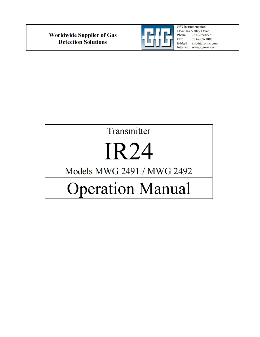 IR_24_手册说明书指南