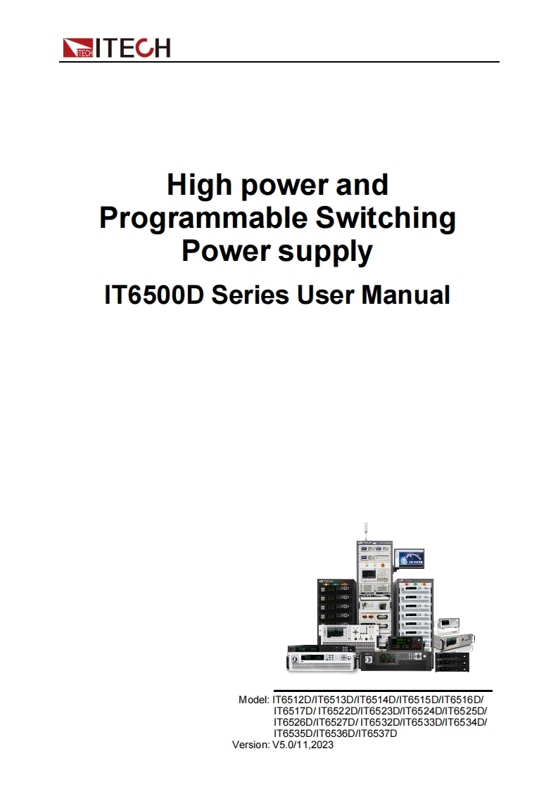 IT6500D-操作说明书手册-EN