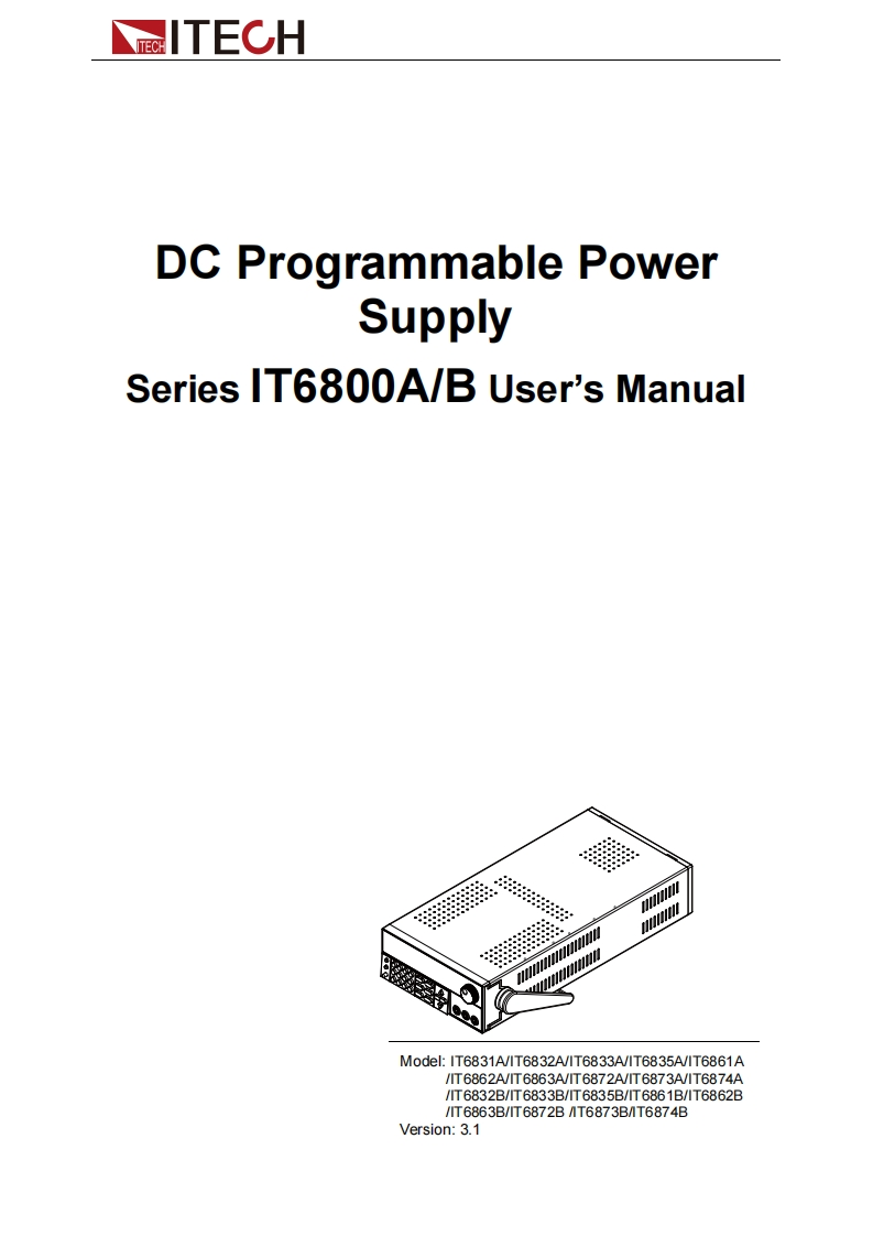 IT6800A-B-操作说明书手册-EN