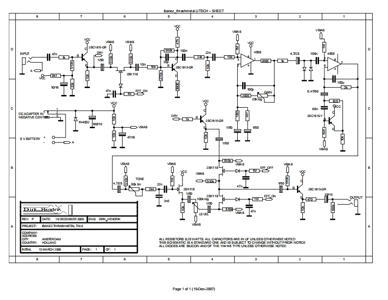 Ibanez_TM-5_Thrash_Metal_Distortion_Schematic电器原理图