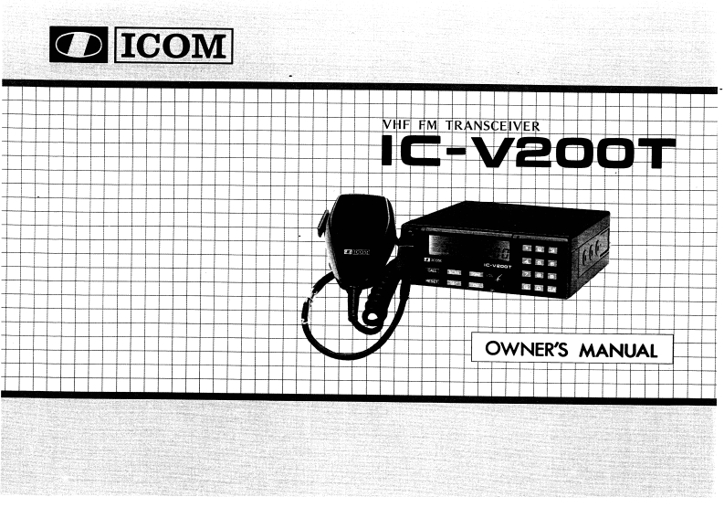 Icom_IC-V200T_使用说明书手册