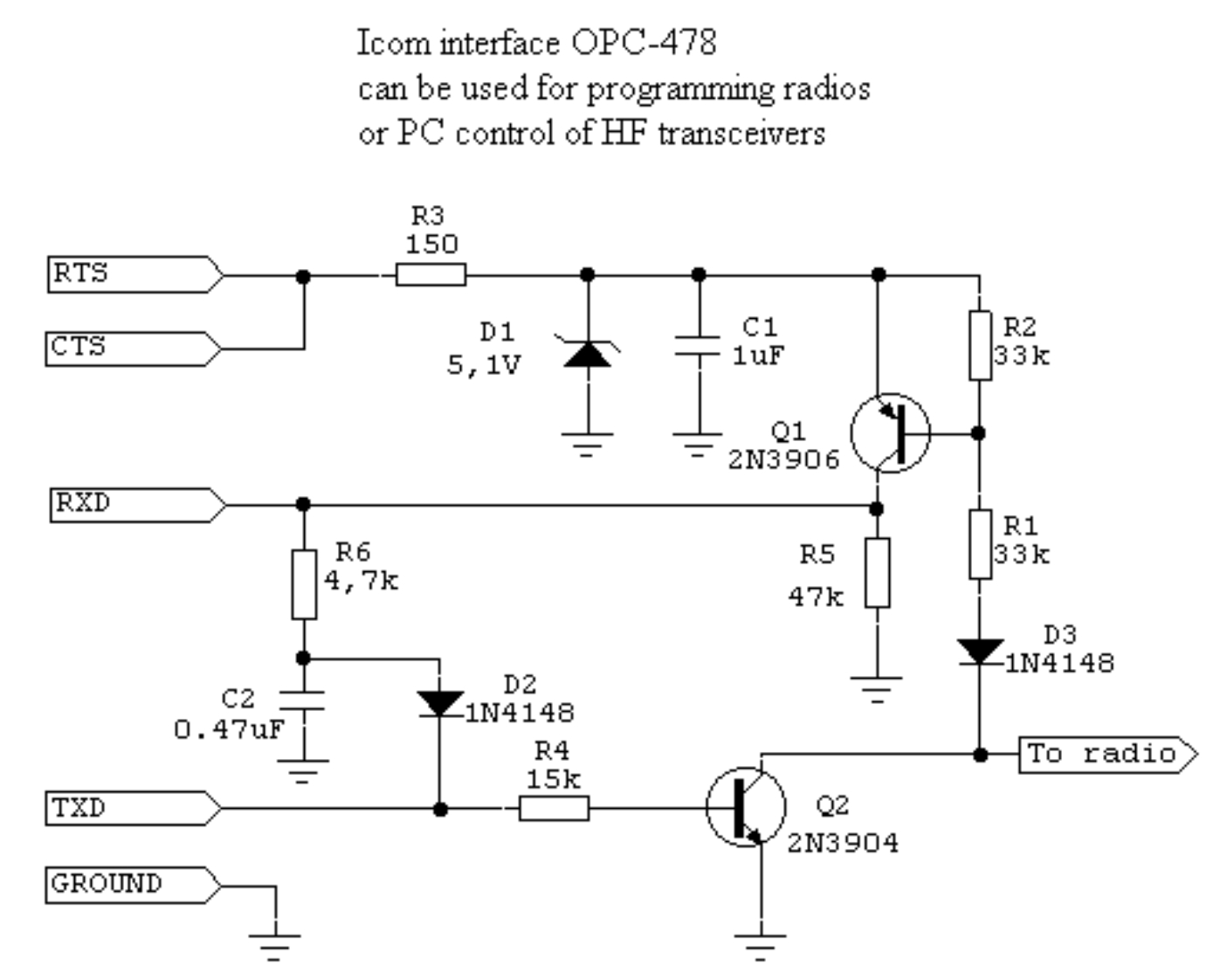 Icom_OPC-478_参考电器原理图