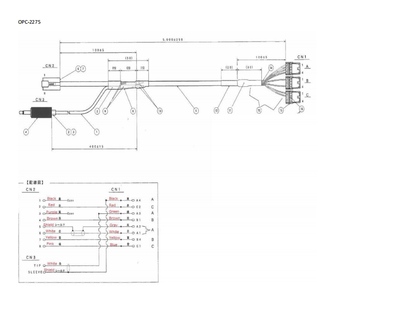Icom_VE-PG3_OPC-2275_connection_cable_参考电器原理图