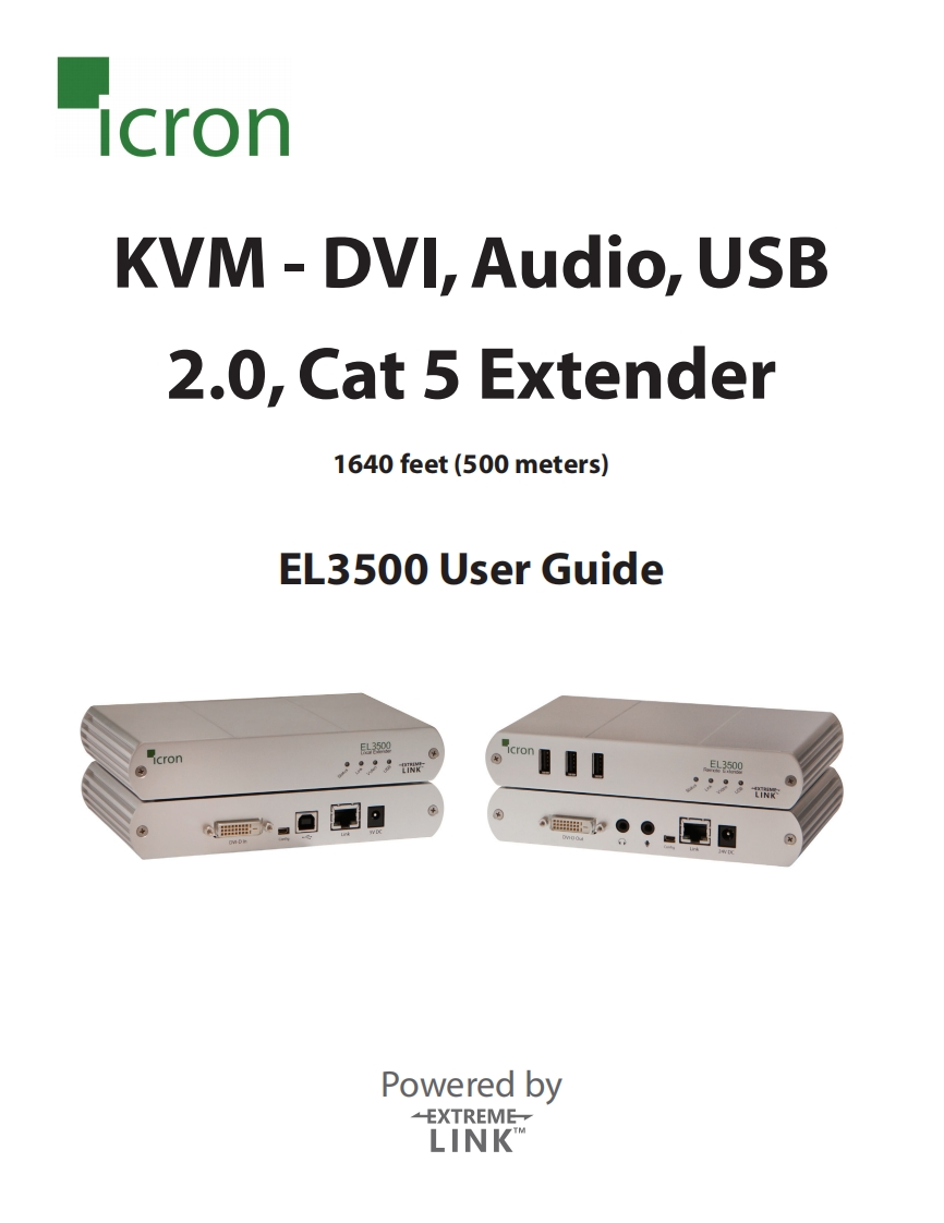 Icron-EL3500-操作说明书手册