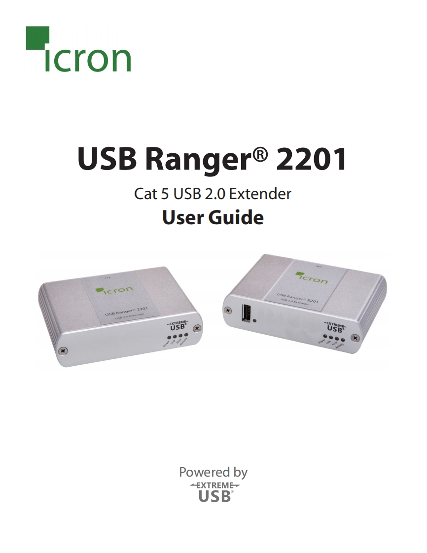 Icron-USB-Ranger-2201-操作说明书手册