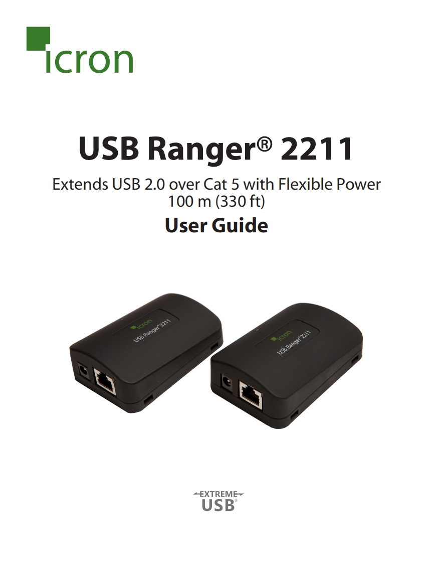 Icron-USB-Ranger-2211-操作说明书手册