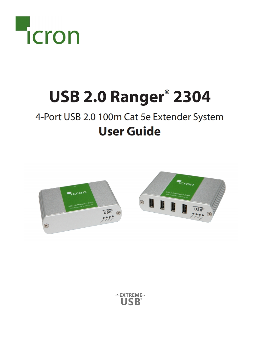 Icron-USB2.0-Ranger-2304-操作说明书手册