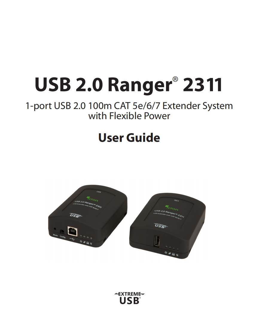 Icron-USB2.0-Ranger-2311-操作说明书手册