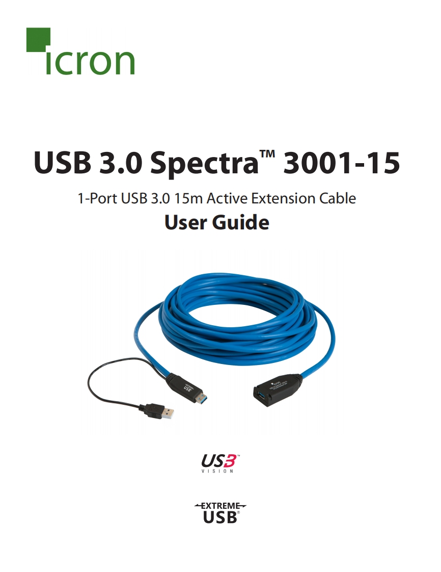 Icron-USB3.0-Spectra-3001-15-操作说明书手册