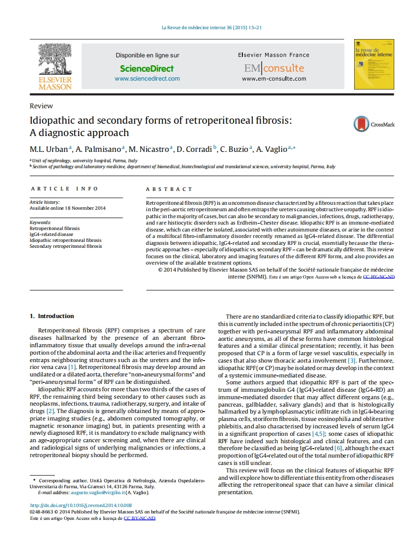 Idiopathic-and-secondary-forms-of-retroperitoneal-fibrosis-A-diagnostic-approach
