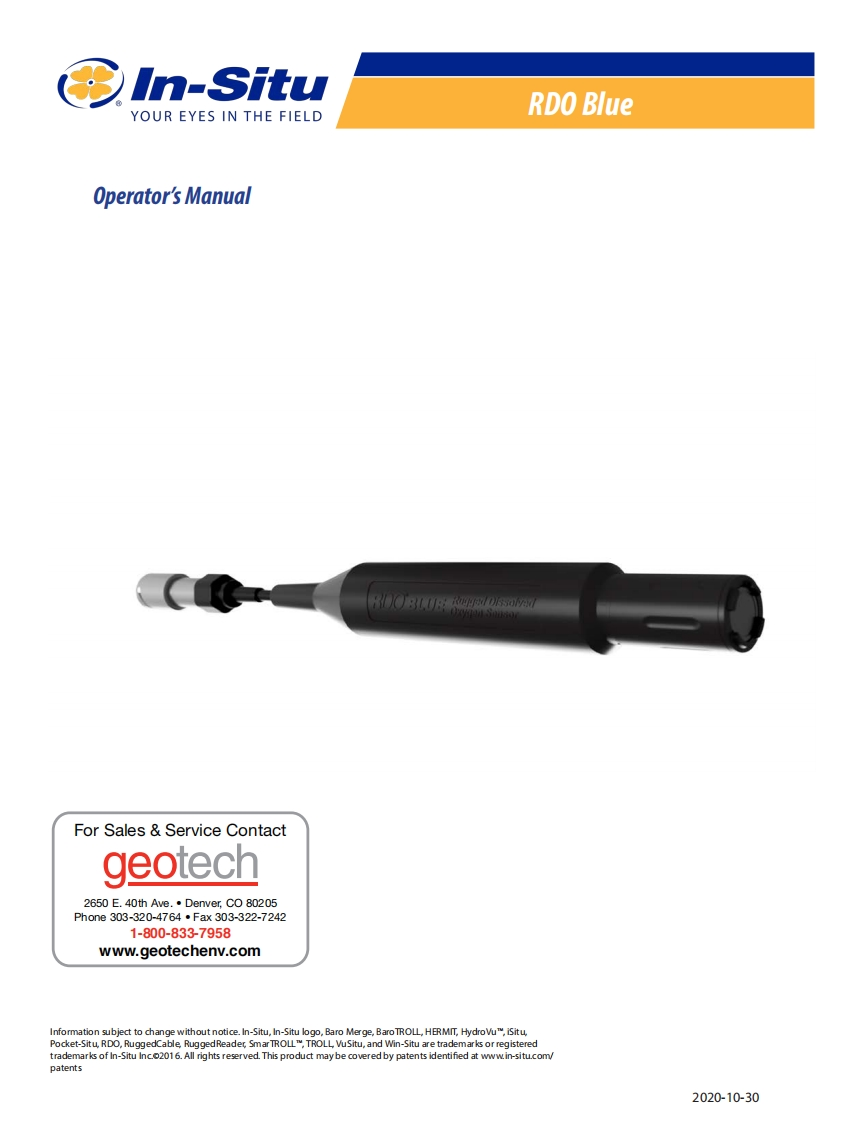 In-Situ_RDO_Blue_Operators_使用说明书手册