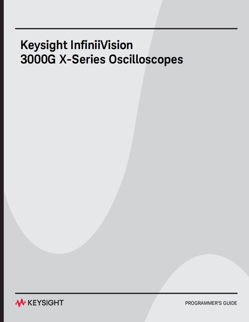 InfiniiVision-3000G-X-Series-Oscilloscopes-编程操作说明书手册