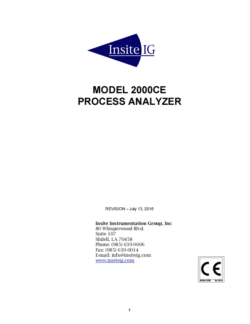 Insite-IG-2000-User-Manual操作说明书手册新质力文库 - 聚焦新质生产力发展的数字化知识库_行业洞察 / 理论成果 / 实践指南免费下载新质力文库