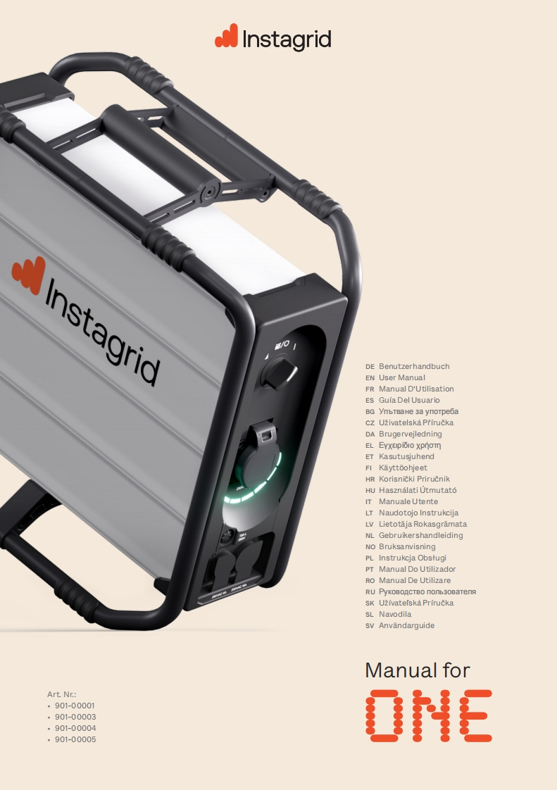 InstagridOneMaxManual操作说明书手册