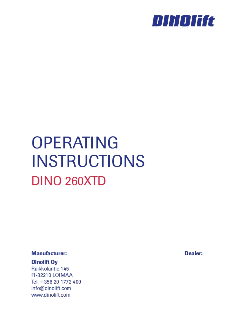 Instruction_Manual_Dino_260XTD操作与维修手册