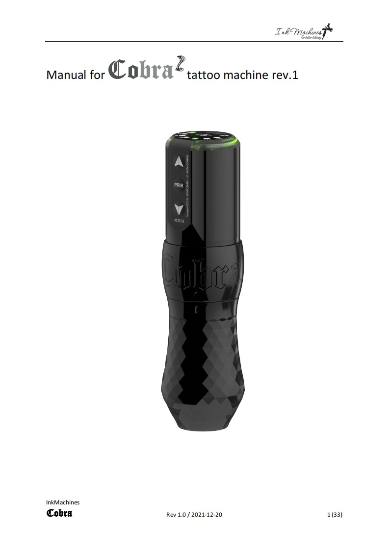 Instructionmanual_Cobra_rev.1_en_0使用说明书手册