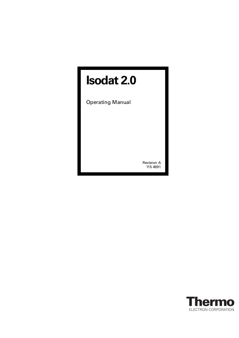 Isodat-2.0说明书手册