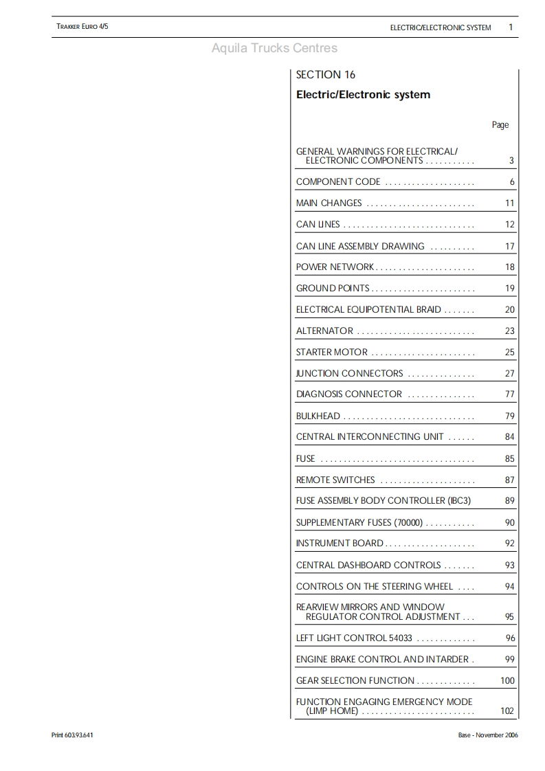 Iveco-EURO-TRAKKER---REPAIR-MANUAL---ELECTRICAL维修手册