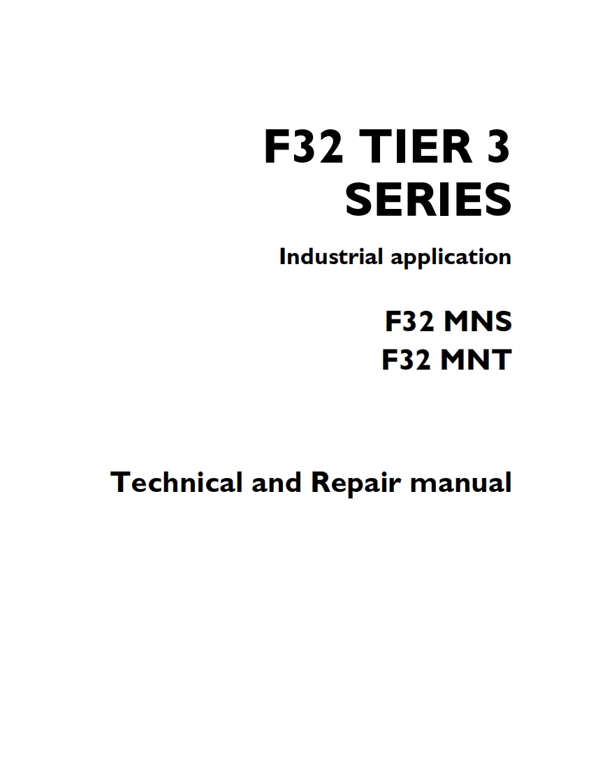 Iveco-F32-TIER-3-Engine-Workshop-Manual维修手册