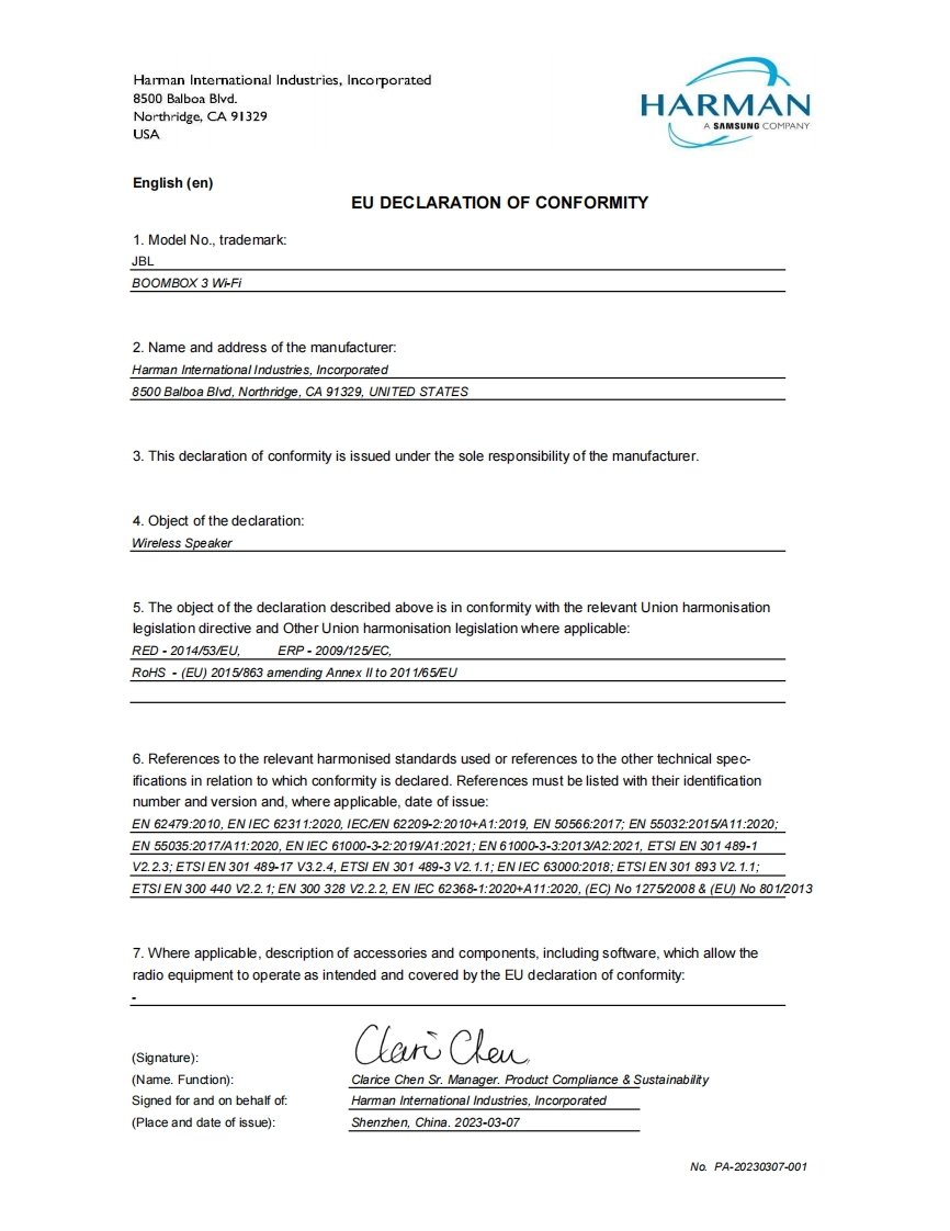 JBLBO使用操作说明书手册BOX3WIFI-CEDOC新质力文库 - 聚焦新质生产力发展的数字化知识库_行业洞察 / 理论成果 / 实践指南免费下载新质力文库