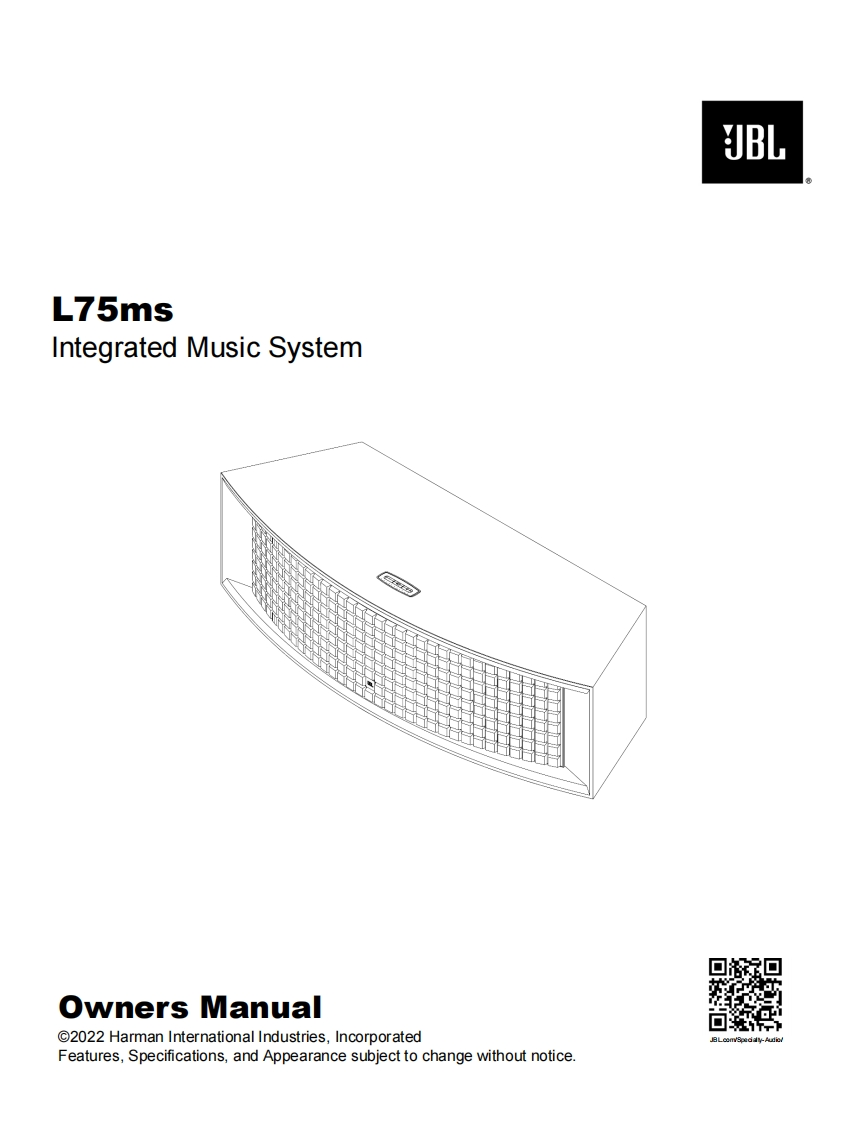 JBLL75ms-操作使用说明书手册