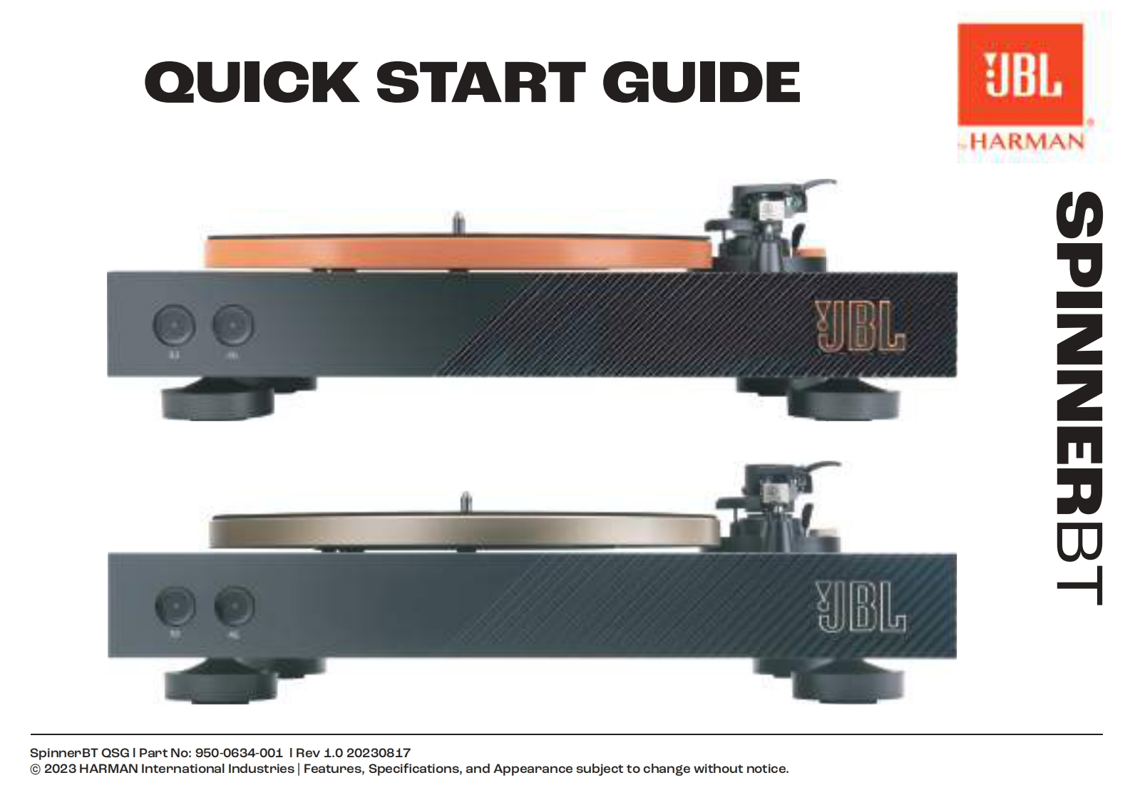 JBLSpinnerBT-操作使用说明书手册