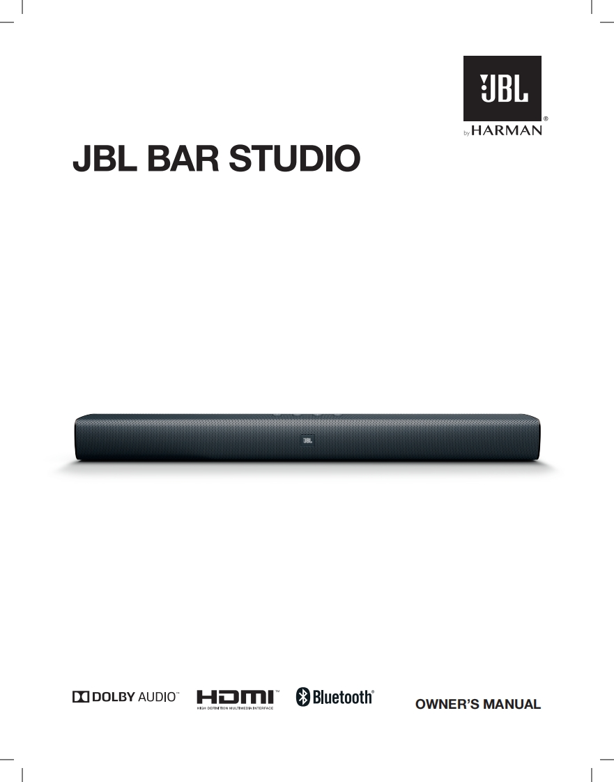 JBL_Bar-Studio_操作说明书手册_English
