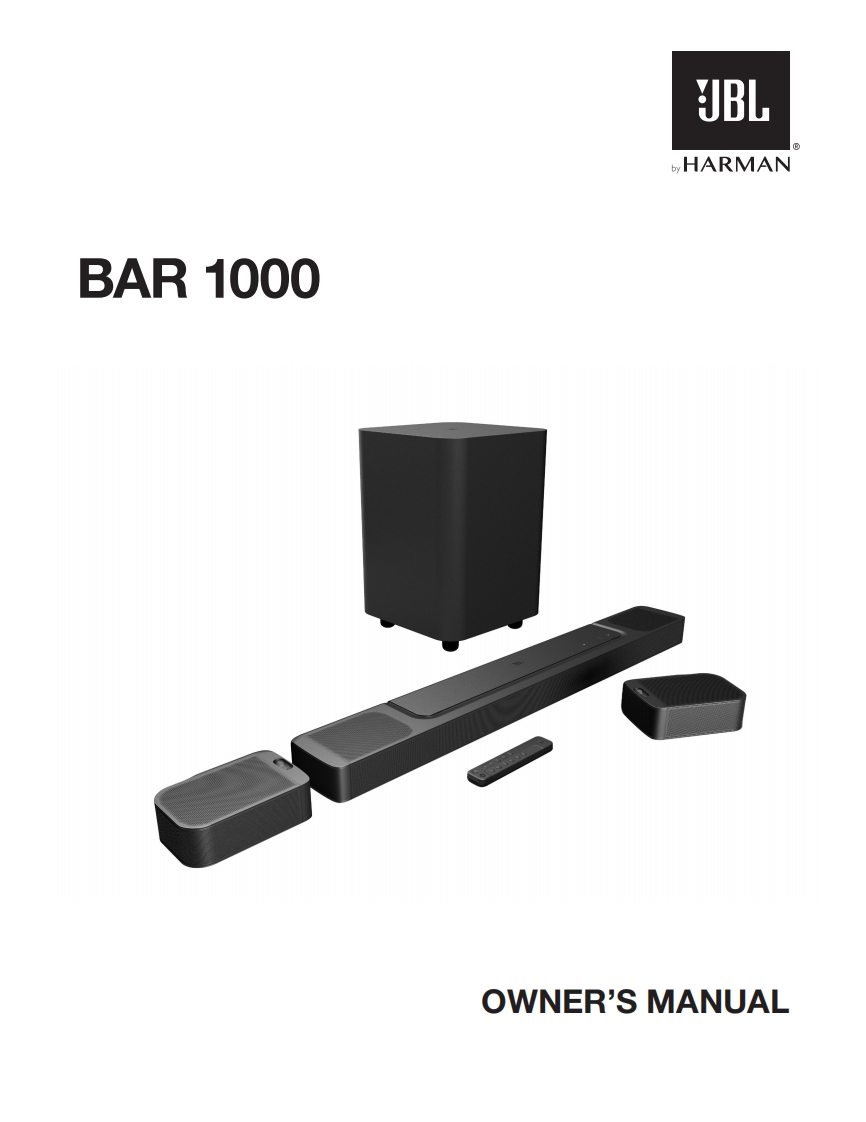 JBL_Bar_1000_用户操作使用说明书手册_V12_EN