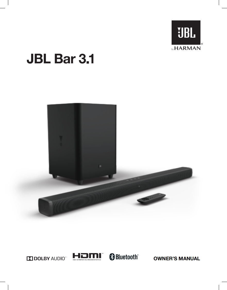 JBL_Bar_3.1_操作说明书手册_English