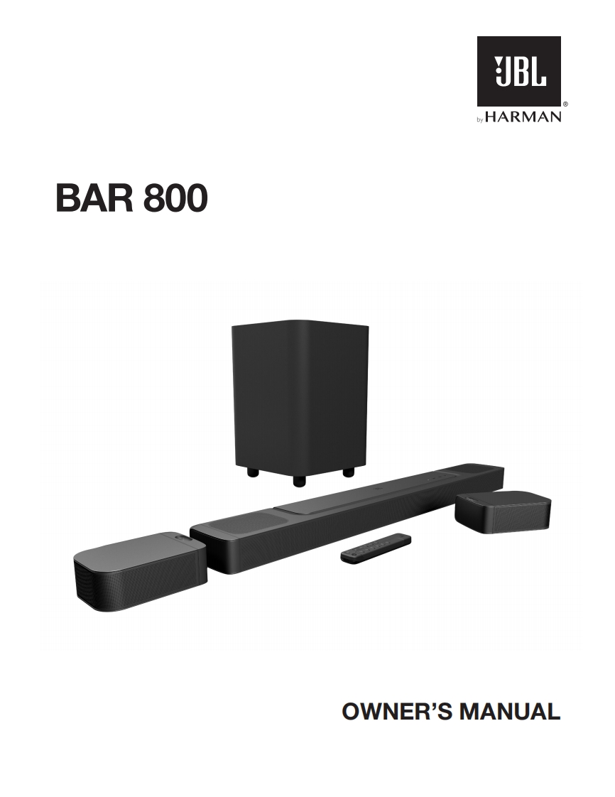 JBL_HA_Bar800_使用操作说明书手册_V9_EN