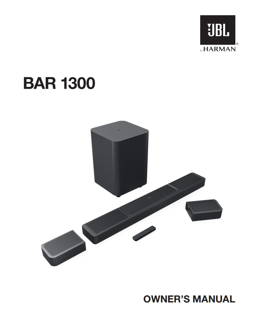JBL_HA_Bar_1300_用户操作使用说明书手册_Global_V10_EN