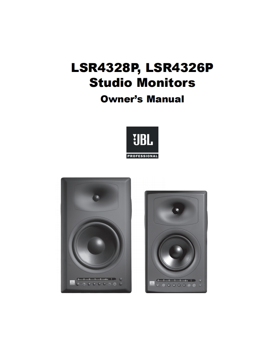 JBL_LSR4328P_LSR4326P_Manual_Rev_352712-002操作说明书手册
