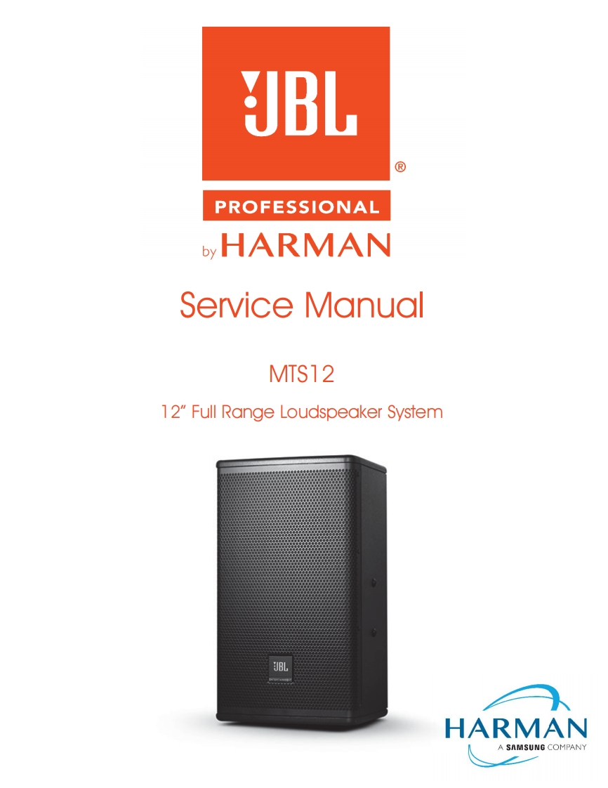 JBL_MTS12_ServiceManual维修手册电器原理图
