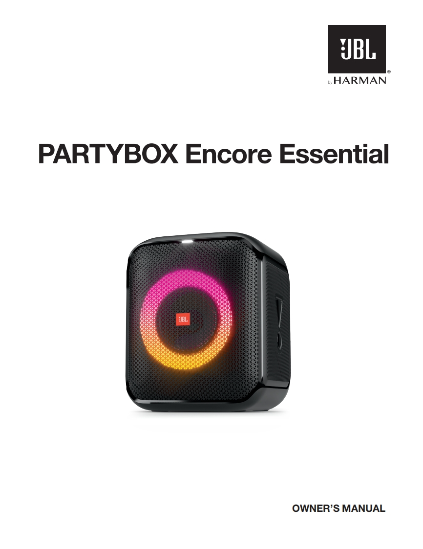 JBL_PartyBox_Encore_Essential_使用操作说明书手册_EN_V4