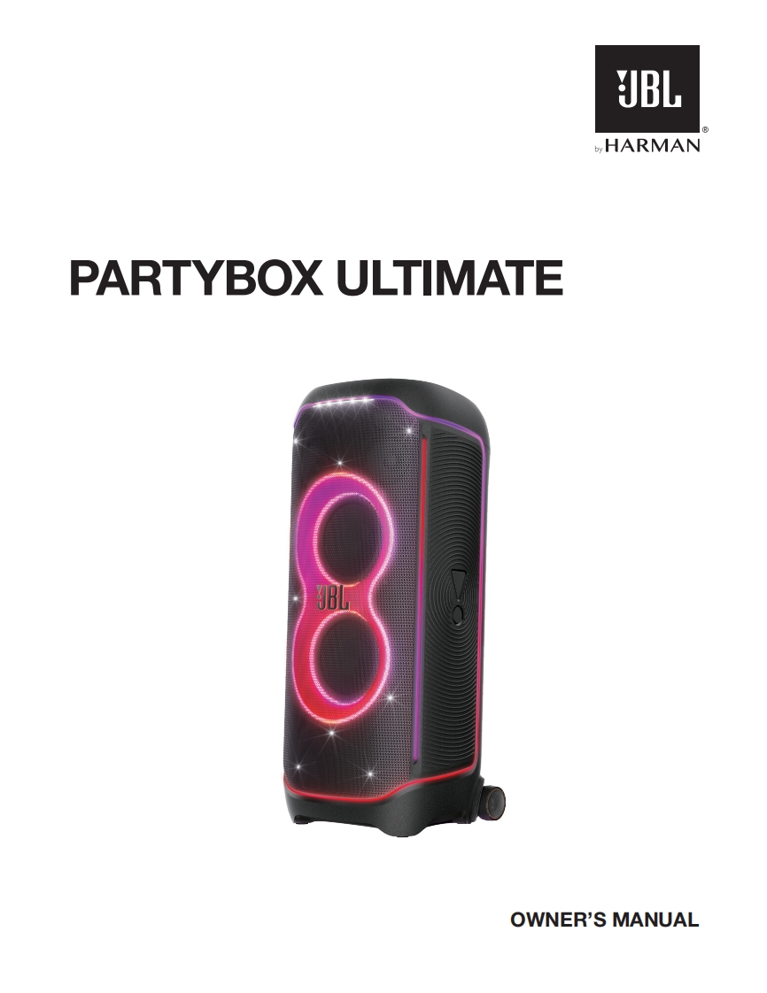 JBL_PartyboxUltimate_用户操作使用说明书手册_Global_EN_V6