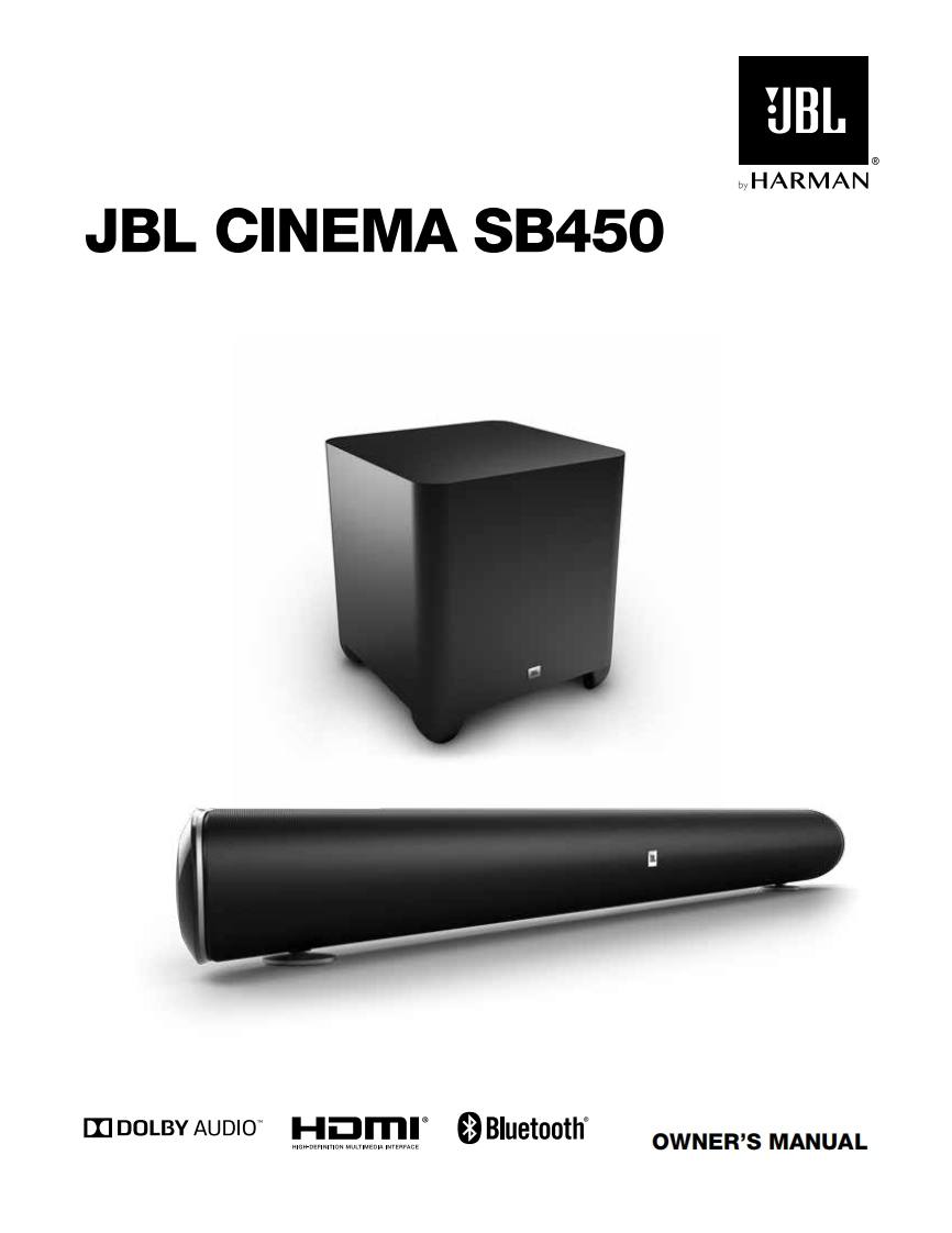 JBL_SB450_使用说明书手册_English