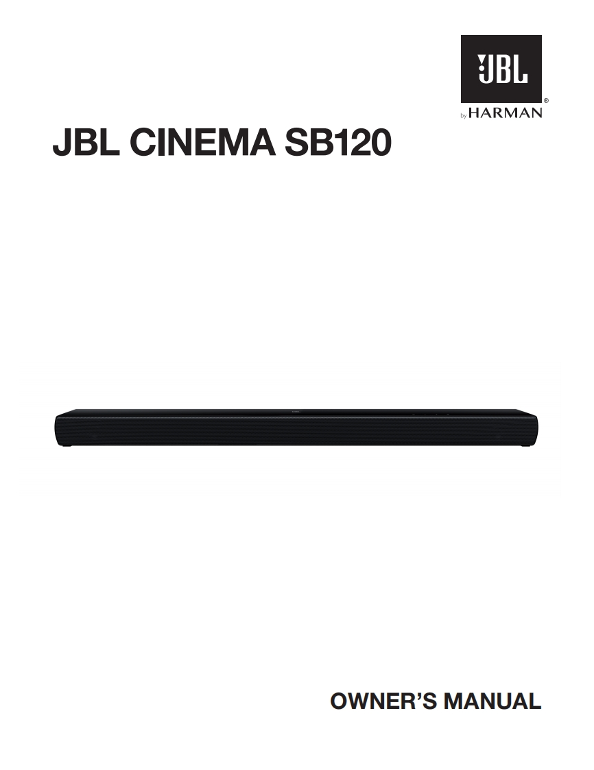 JBL_SB_Bar120_使用操作说明书手册_EN