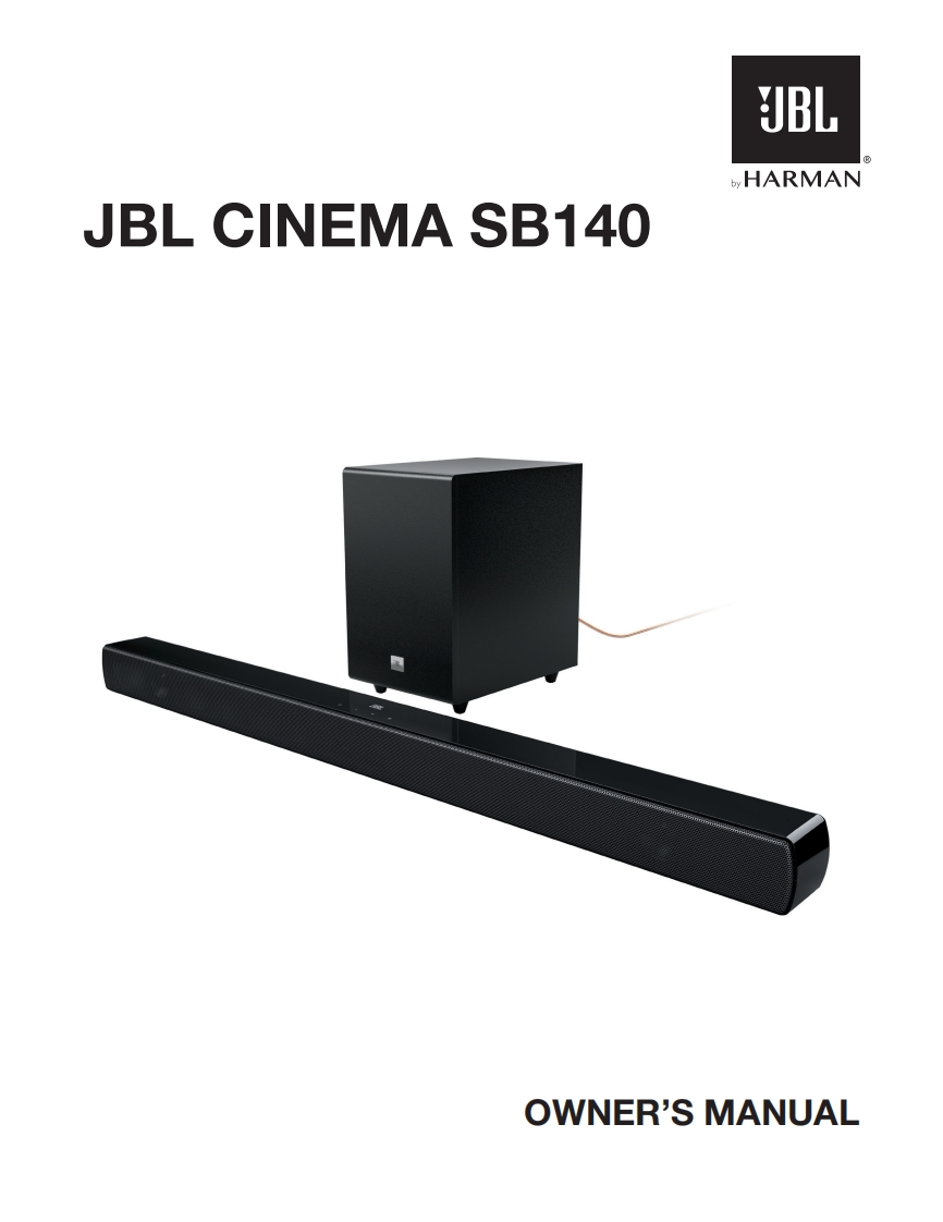 JBL_SB_Bar140_使用操作说明书手册_EN_V3