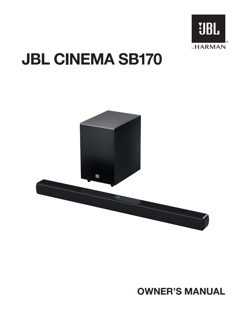 JBL_SB_Bar170_使用操作说明书手册_EN_V3