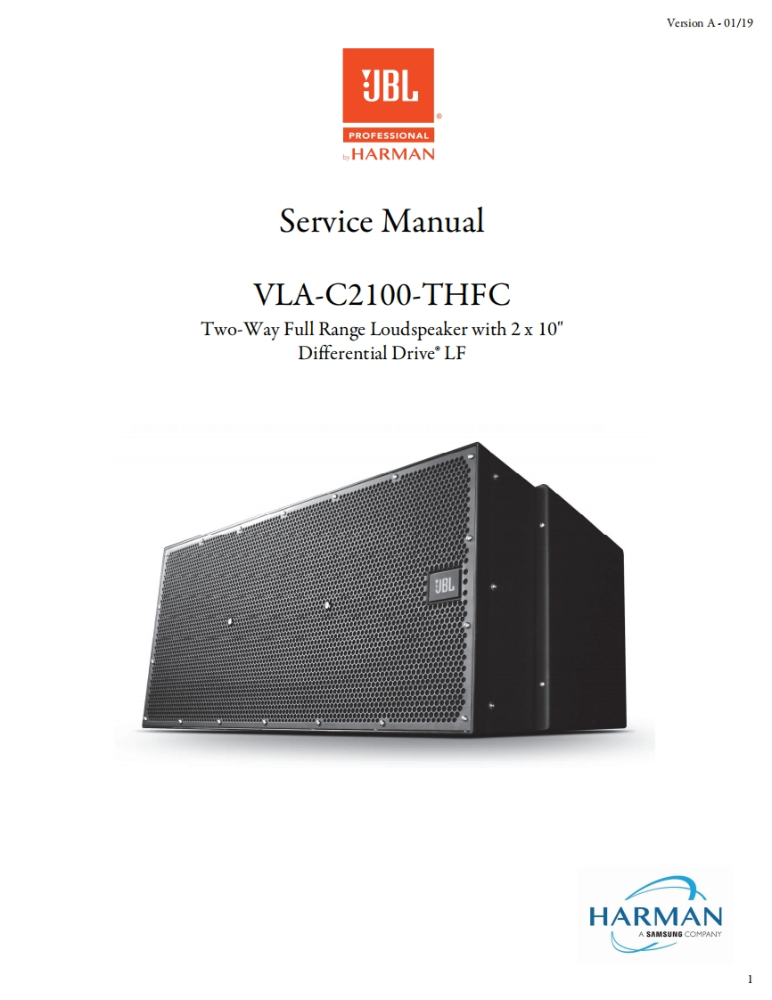 JBL_VLA-C2100-THFC_ServiceManual_vA维修手册电器原理图