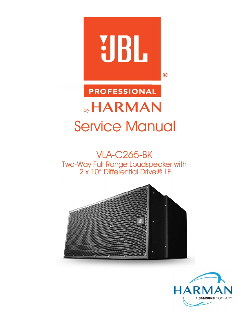 JBL_VLA-C265-BK_ServiceManual维修手册电器原理图