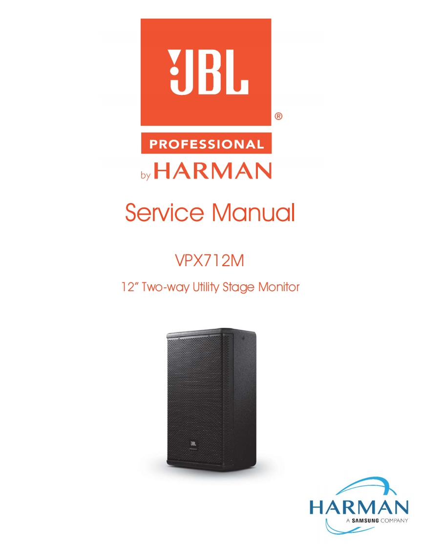 JBL_VPX712M_ServiceManual维修手册电器原理图