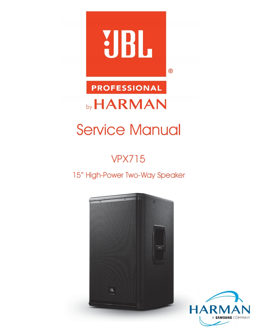 JBL_VPX715_ServiceManual维修手册电器原理图
