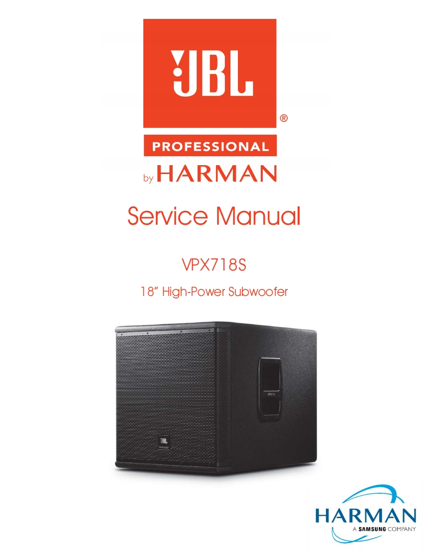 JBL_VPX718S_ServiceManual维修手册电器原理图