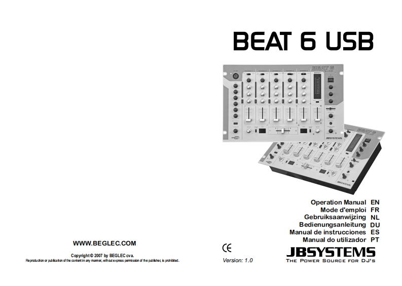 JB_Beat6_USB_使用说明书手册