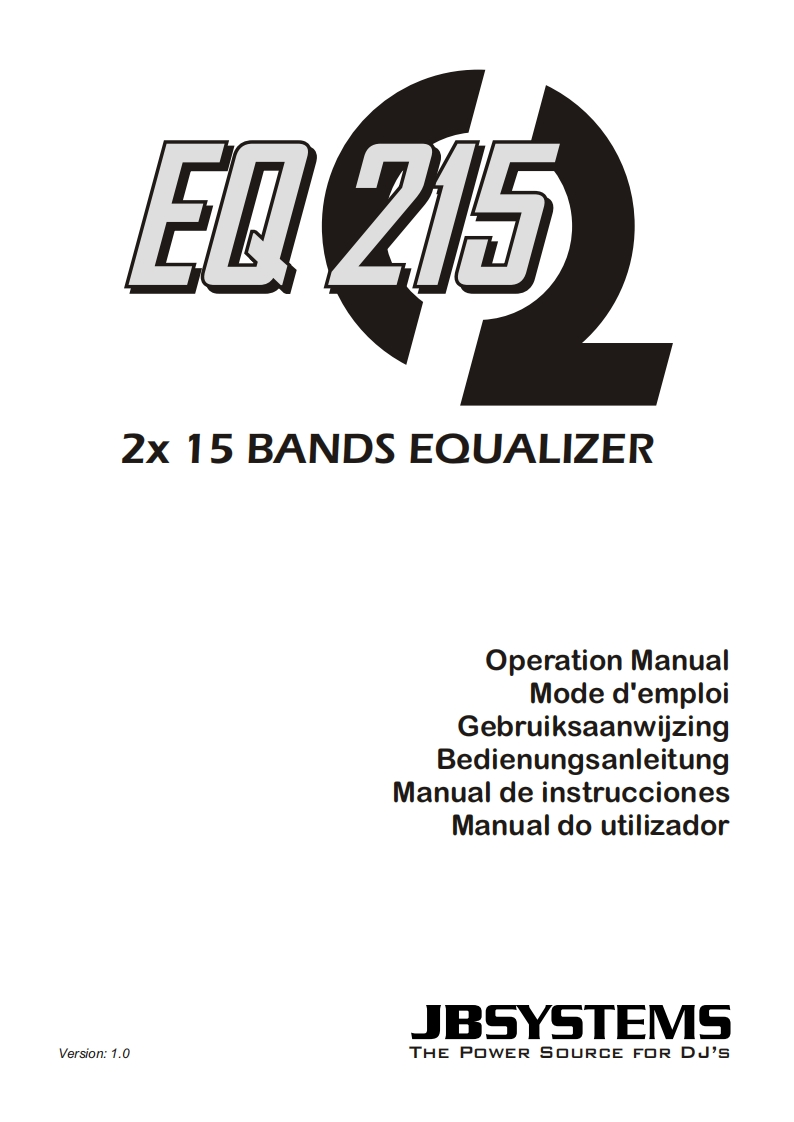 JB_EQ215_使用说明书手册